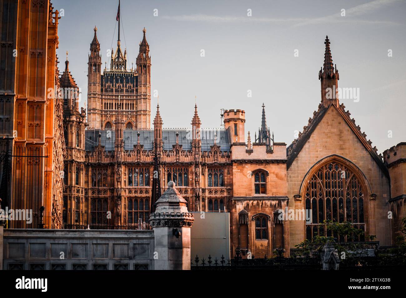 A scenic view of the Houses of Parliament in London, England Stock Photo