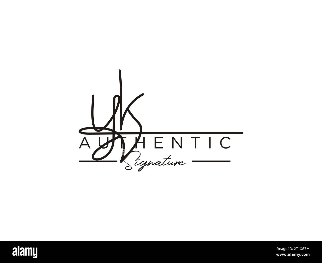 YK Signature Logo Template Vector Stock Vector Image & Art - Alamy