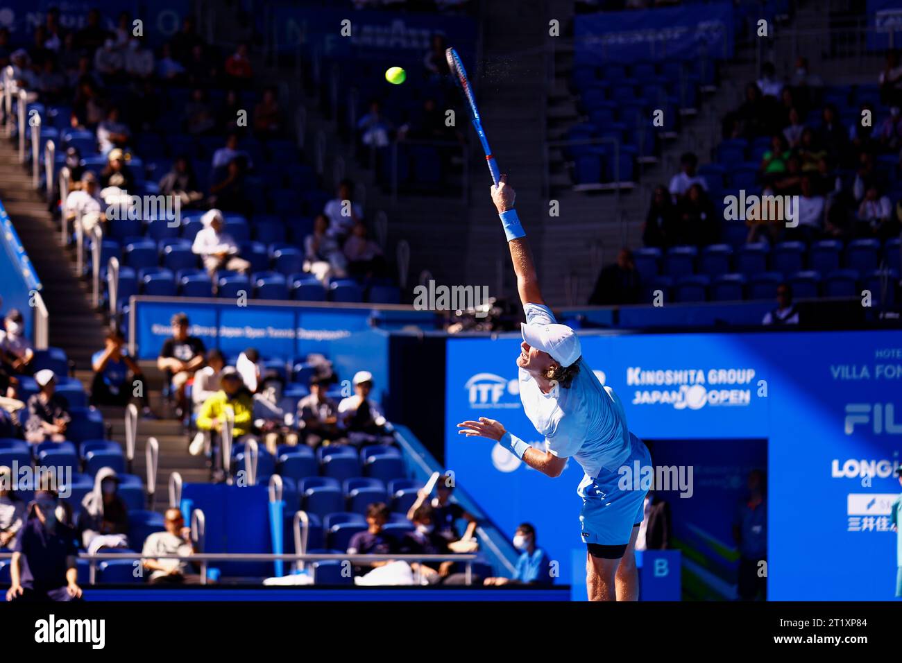 Tokyo, Japan. 16th Oct, 2023. Max PURCELL (AUS) serves against