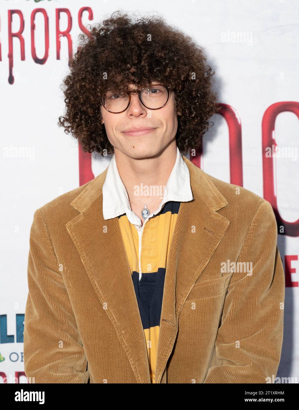 Reece Feldman attends celebration of 100th performance of Little Shop of Horrors at Bryant Park Grill in New York on October 15, 2023 Stock Photo