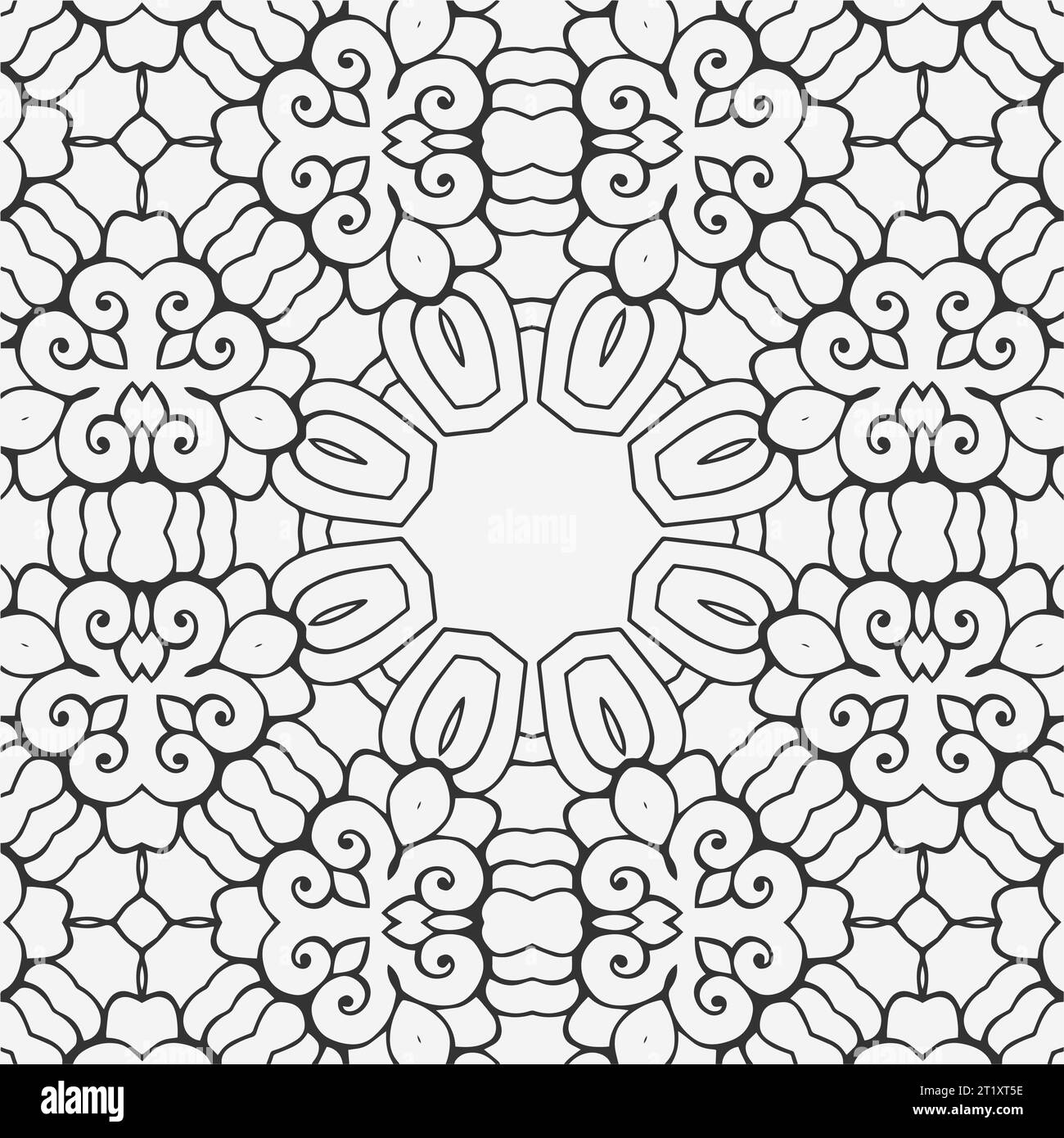 vector geometric pattern coloring page design Stock Vector Image & Art ...