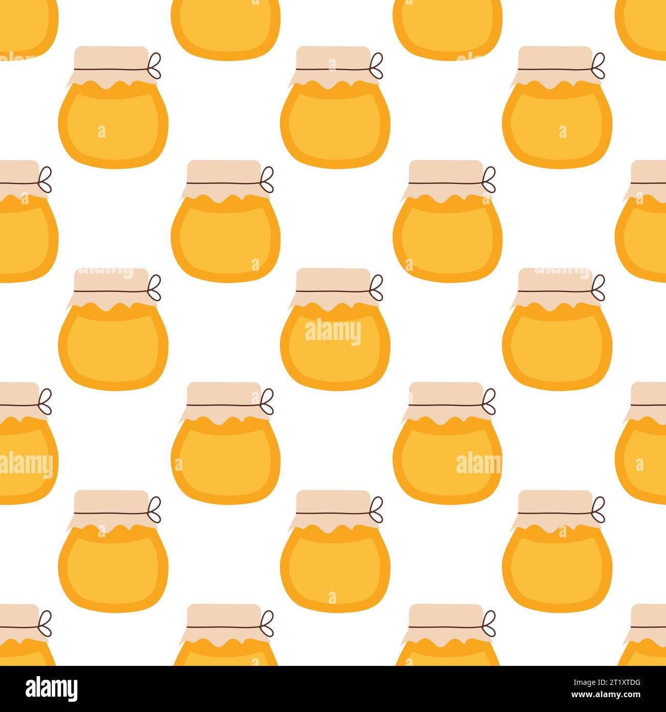 Seamless pattern with honey jar. Vector illustration for honey design ...