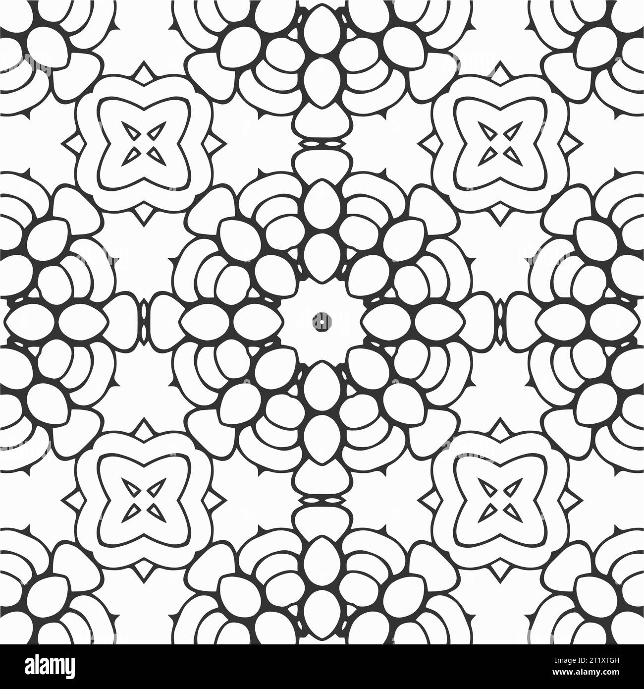 Simple Pattern Design Coloring Coloring page interior Cut Out Stock Images & Pictures - Alamy