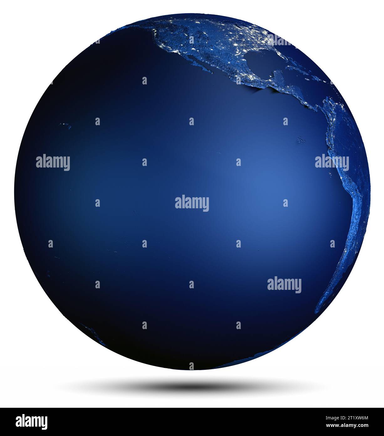 Earth city lights. Elements of this image furnished by NASA. 3d