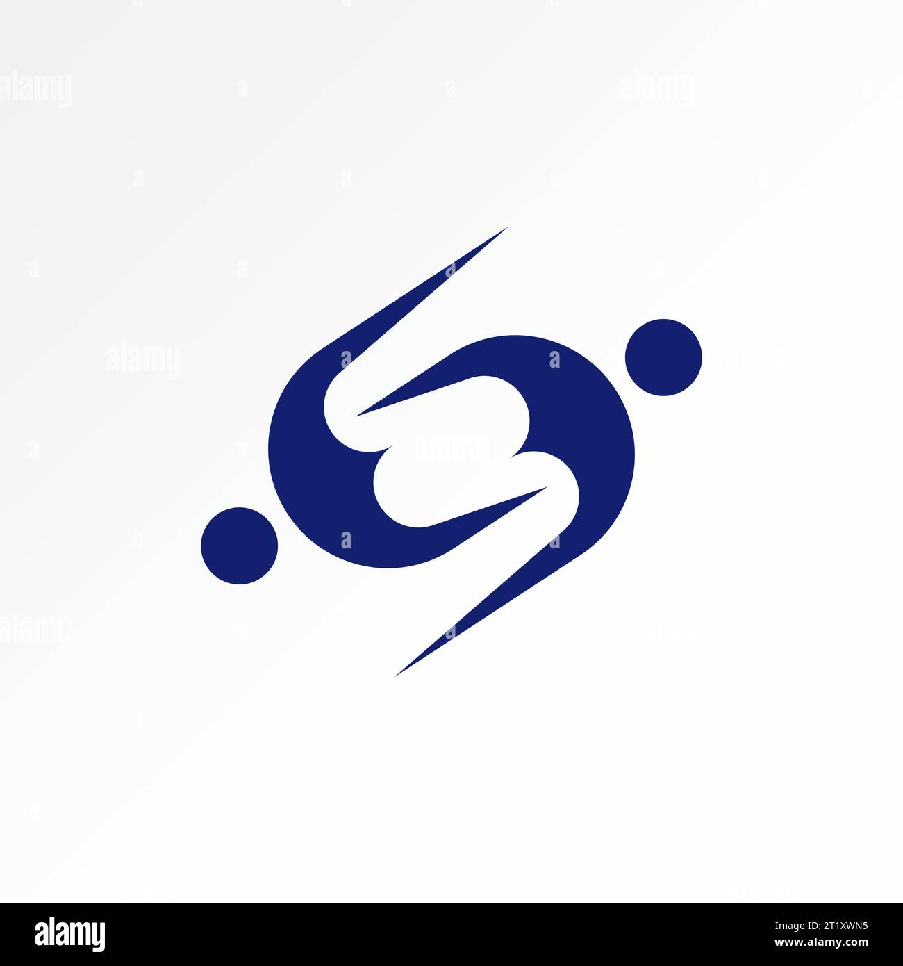 Logo design graphic concept creative abstract premium vector sign stock ...