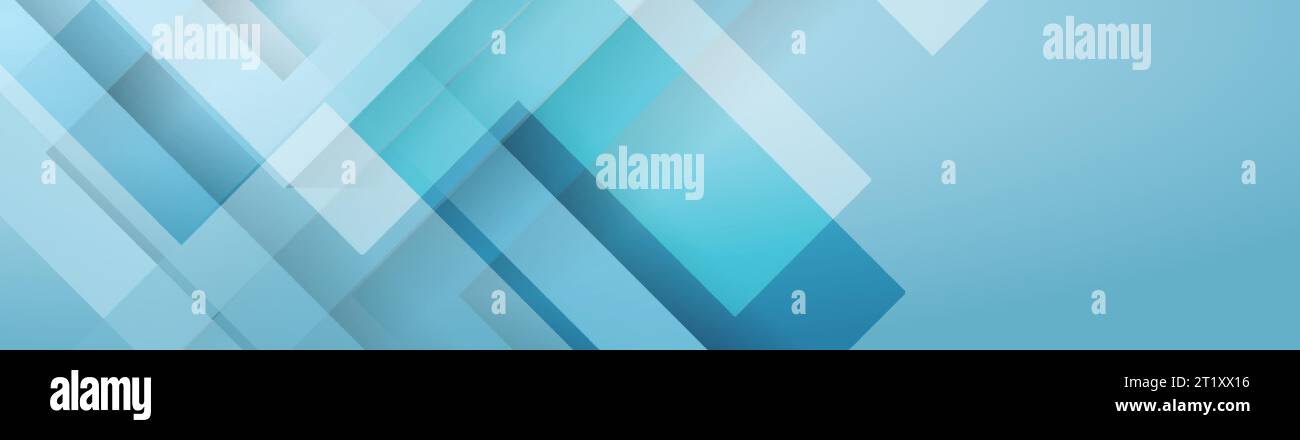 Abstract light blue technology geometric concept background. Vector banner design Stock Vector