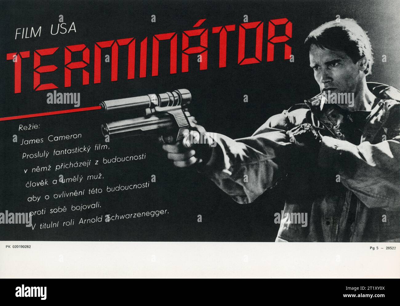 TERMINATOR By James Cameron Cult Movie Poster