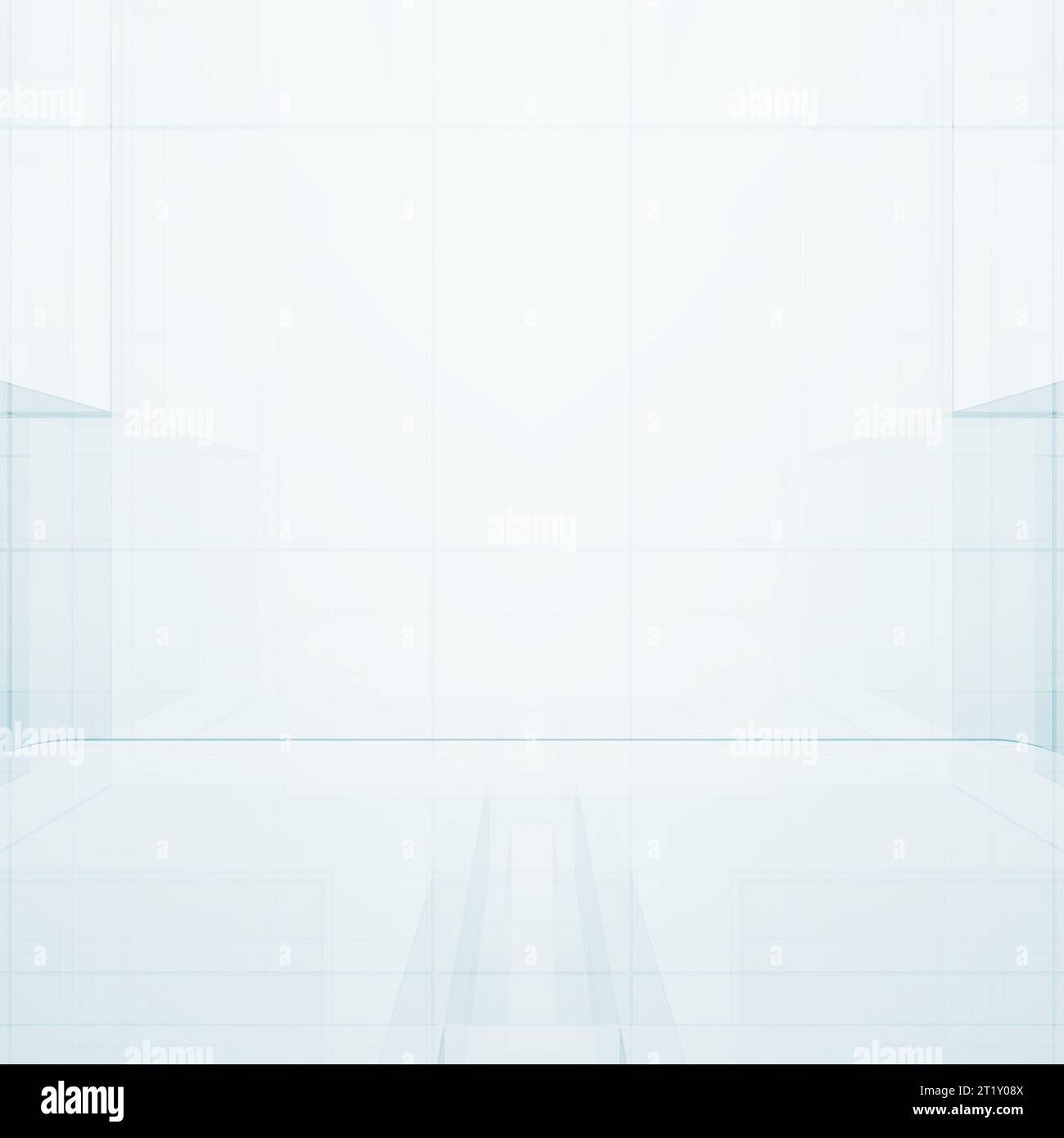 Abstract cubes. Concept view background 3D rendering Stock Photo