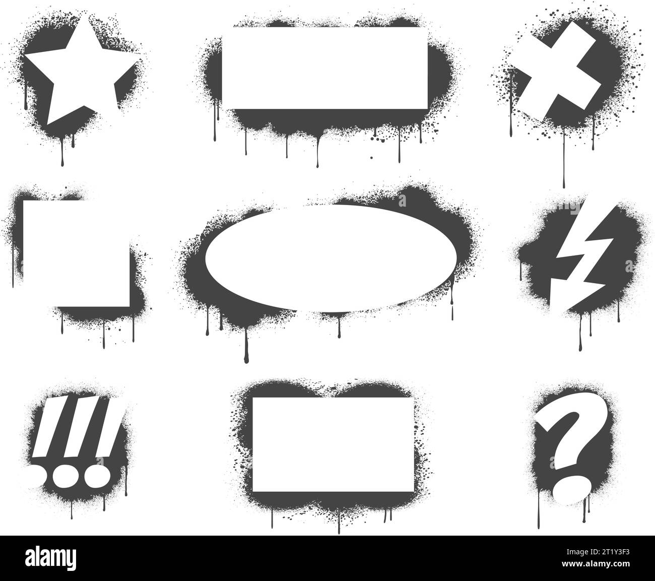 Spray paint Black and White Stock Photos & Images Alamy