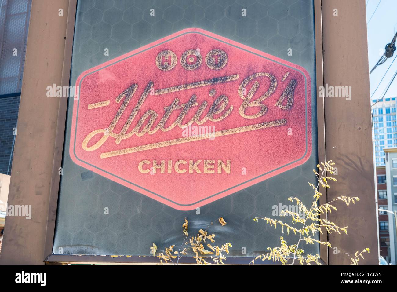 Nashville, TN, USA - June 29, 2022: The Hattie B Chicken Stock Photo
