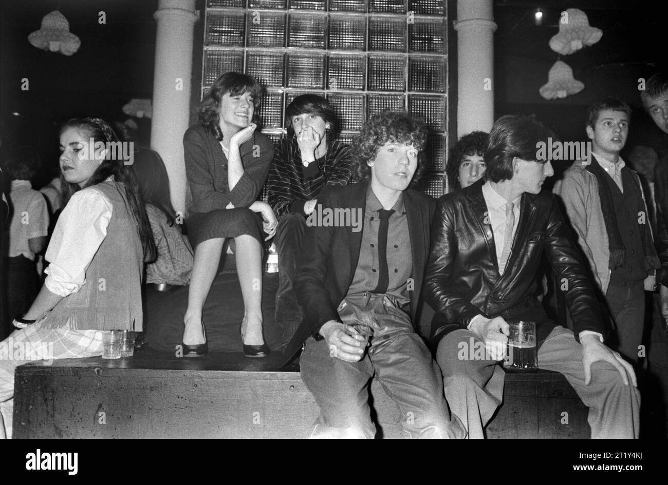Teenagers Kings Road Chelsea night club 1980s Britain