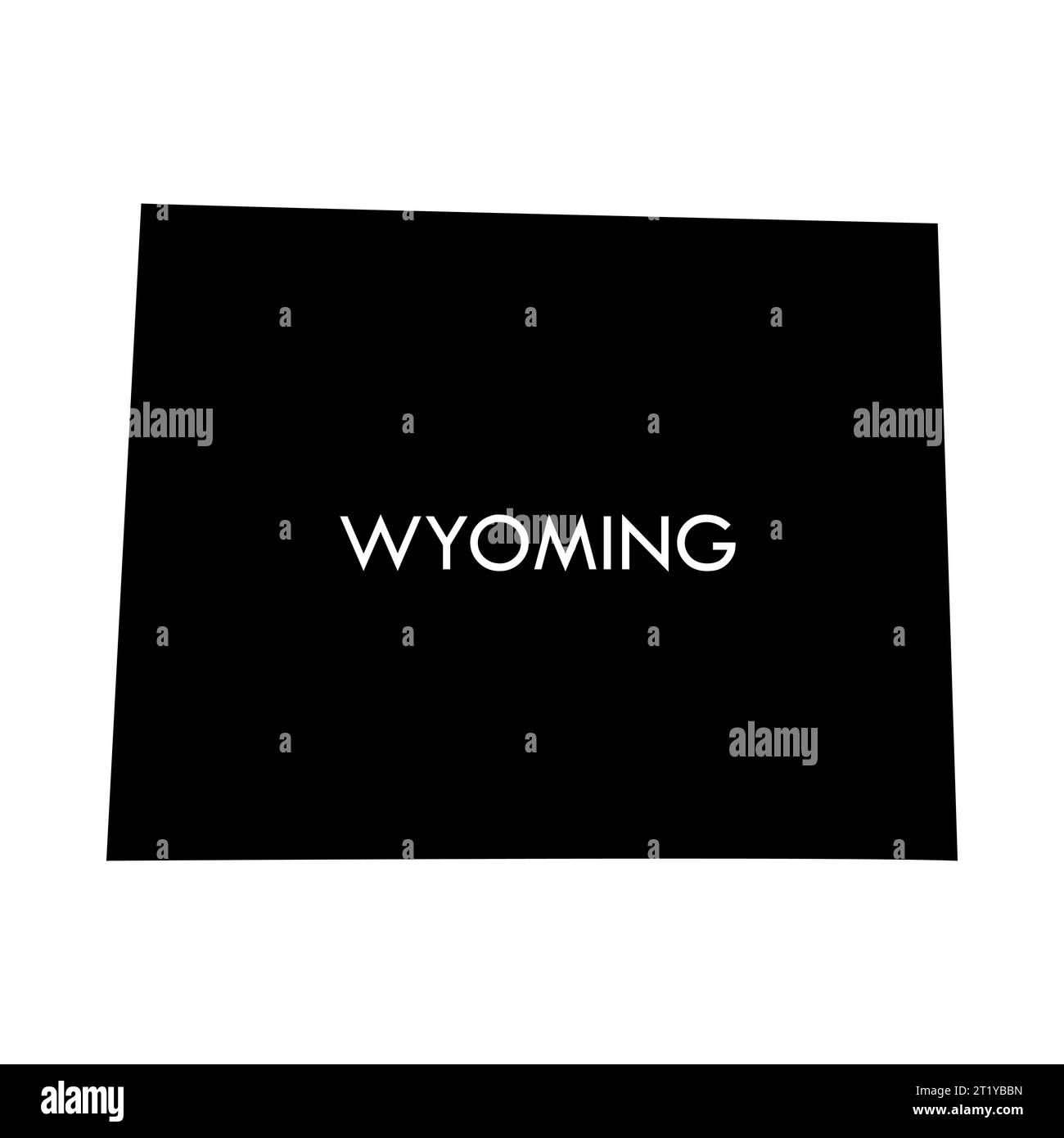 Wyoming political map Stock Vector Images Alamy