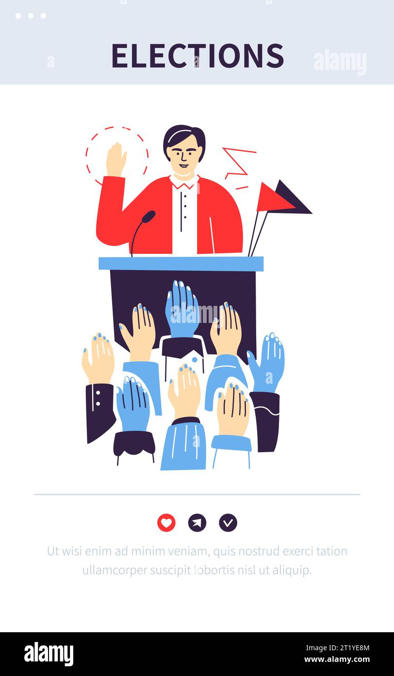 Fair elections - colorful flat design style banner Stock Vector Image ...