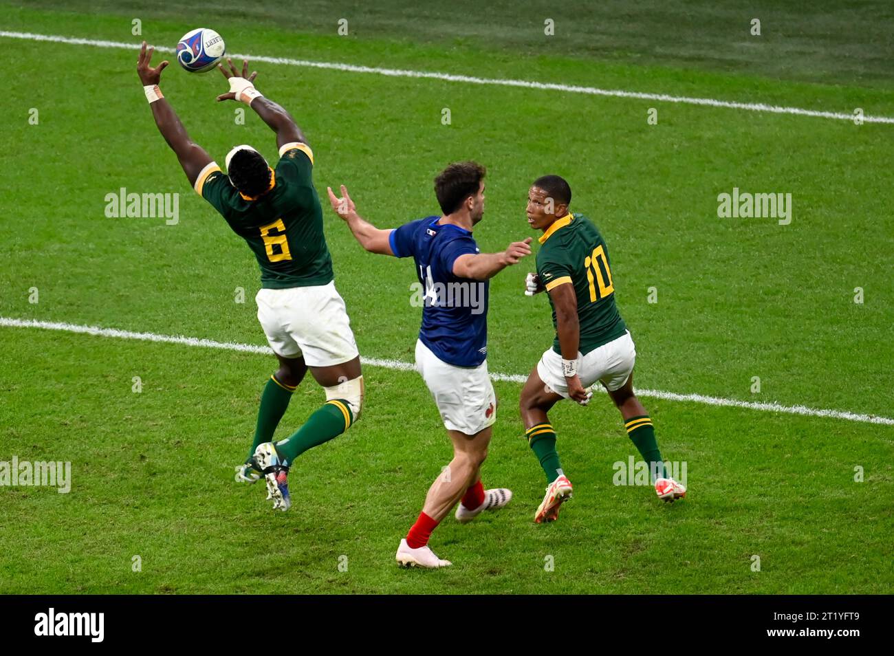 Saint Denis, France. 15th Oct, 2023. Julien Mattia/Le Pictorium