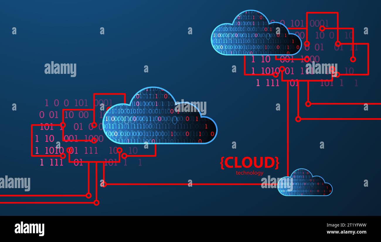 Web cloud technology business abstract background. Stock Vector