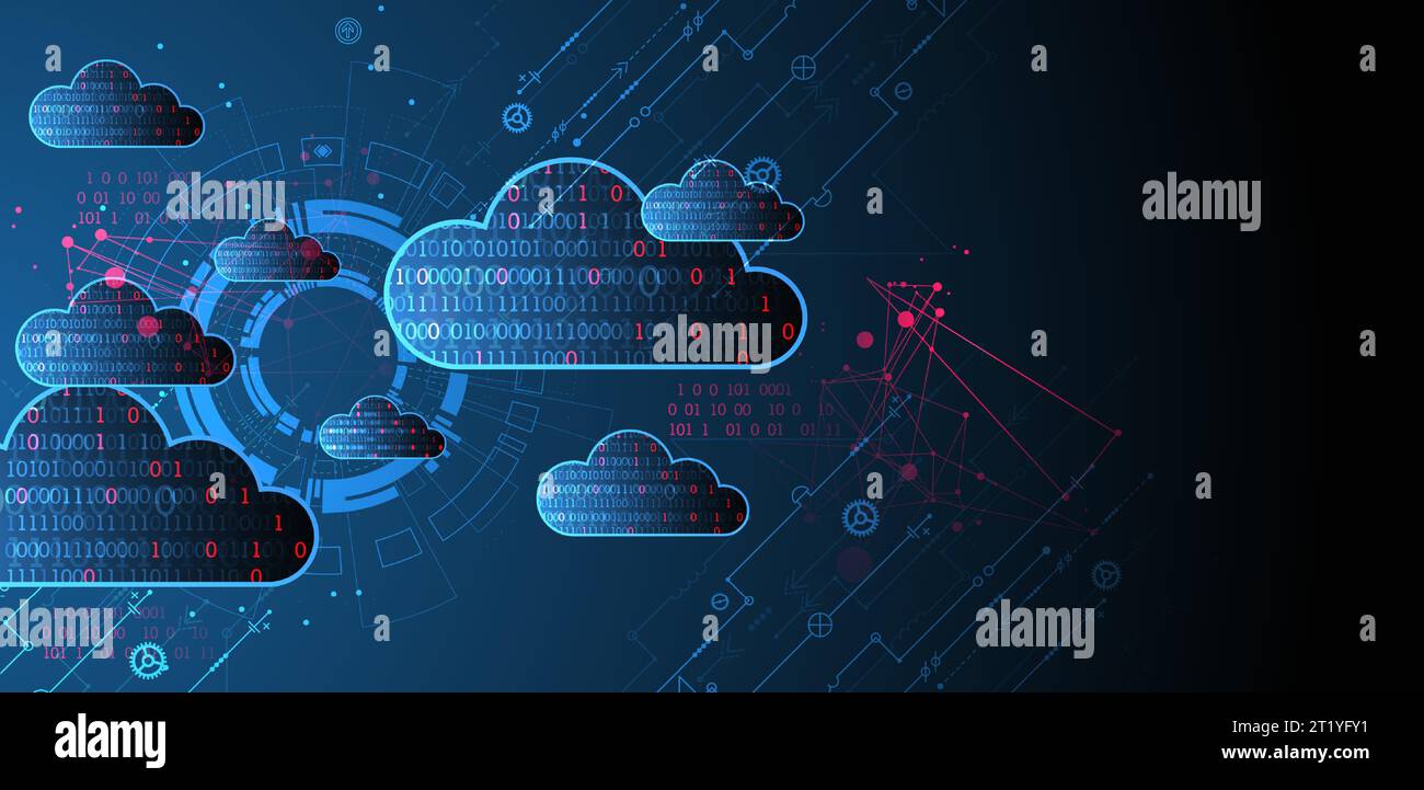 Web cloud technology business abstract background. Stock Vector