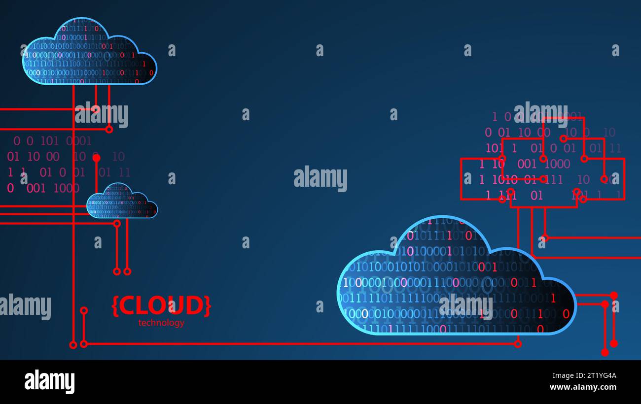 Web cloud technology business abstract background. Stock Vector