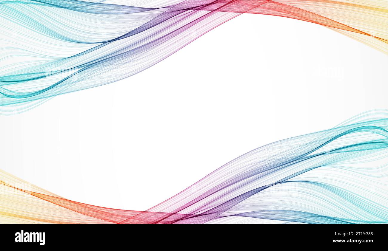 Abstract background. Vector. Illustration of a color wave Stock Vector ...
