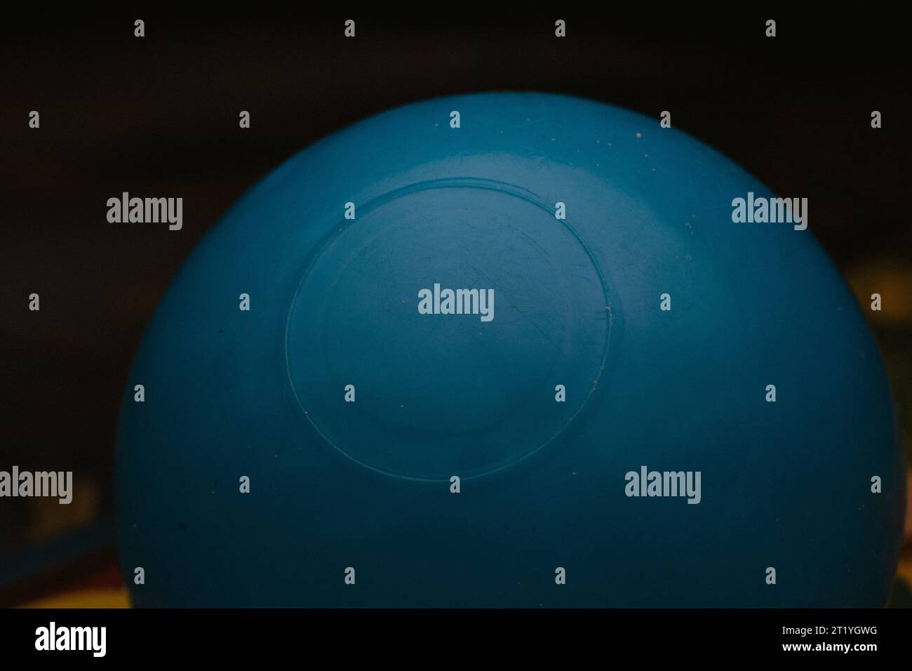 round blue ball plastic toy Stock Photo Alamy