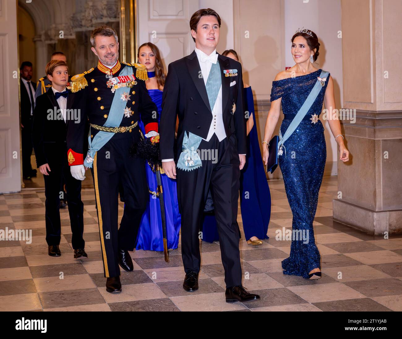 HM The King and Queen photographed with the Nordic heads of state and  spouses in connection with the celebration of the King's 50th anniversary  on the throne. From L-R: Sauli Niinistö, President