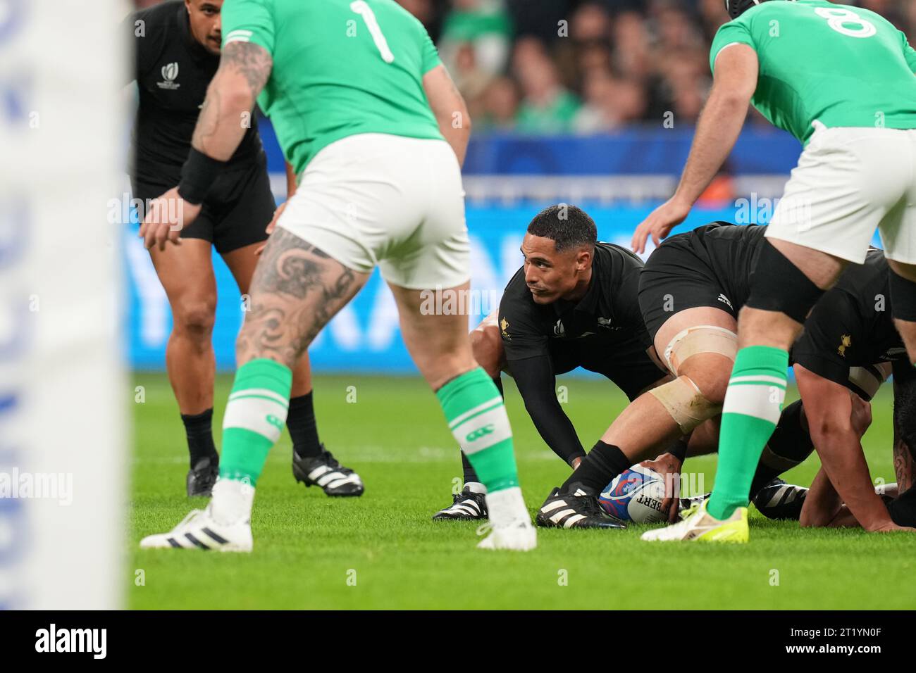 New Zealand's Aaron Smith during the 2023 Rugby World Cup Quarter ...
