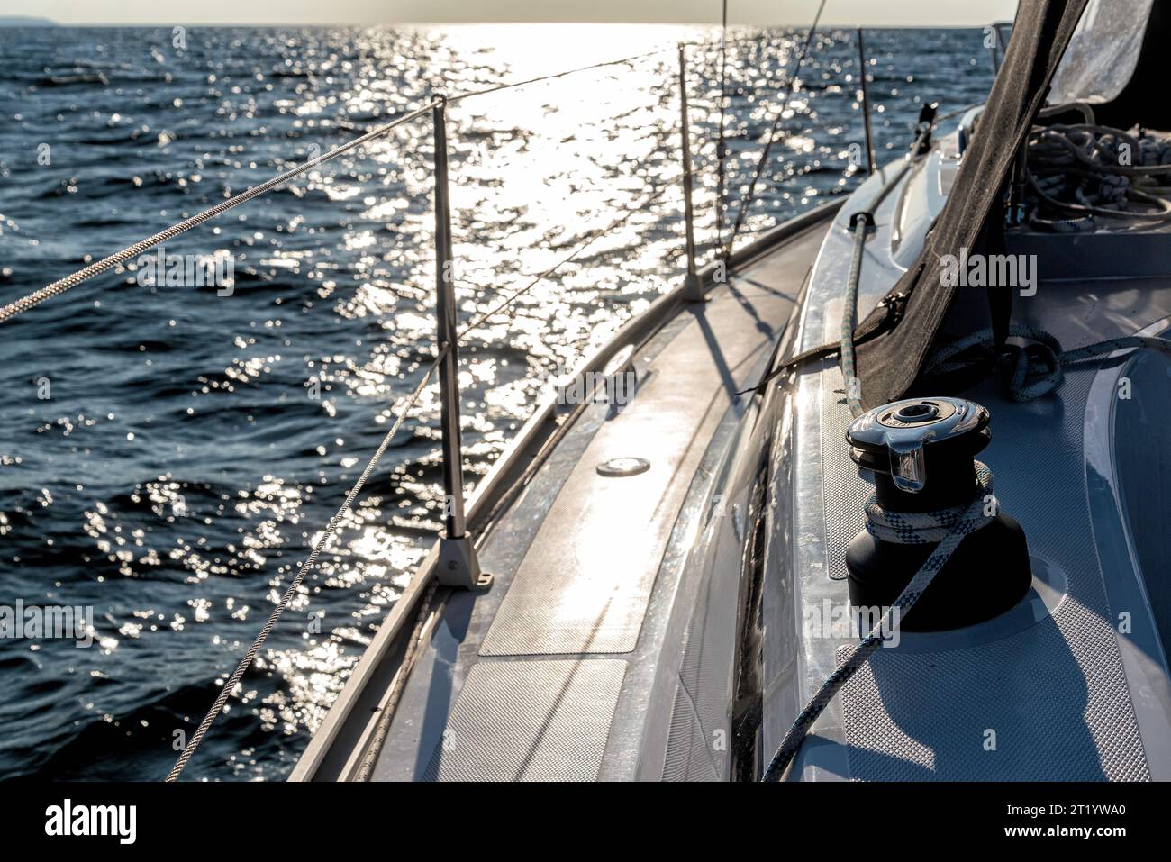 sailing on a sailing yacht on the ocean Stock Photo - Alamy