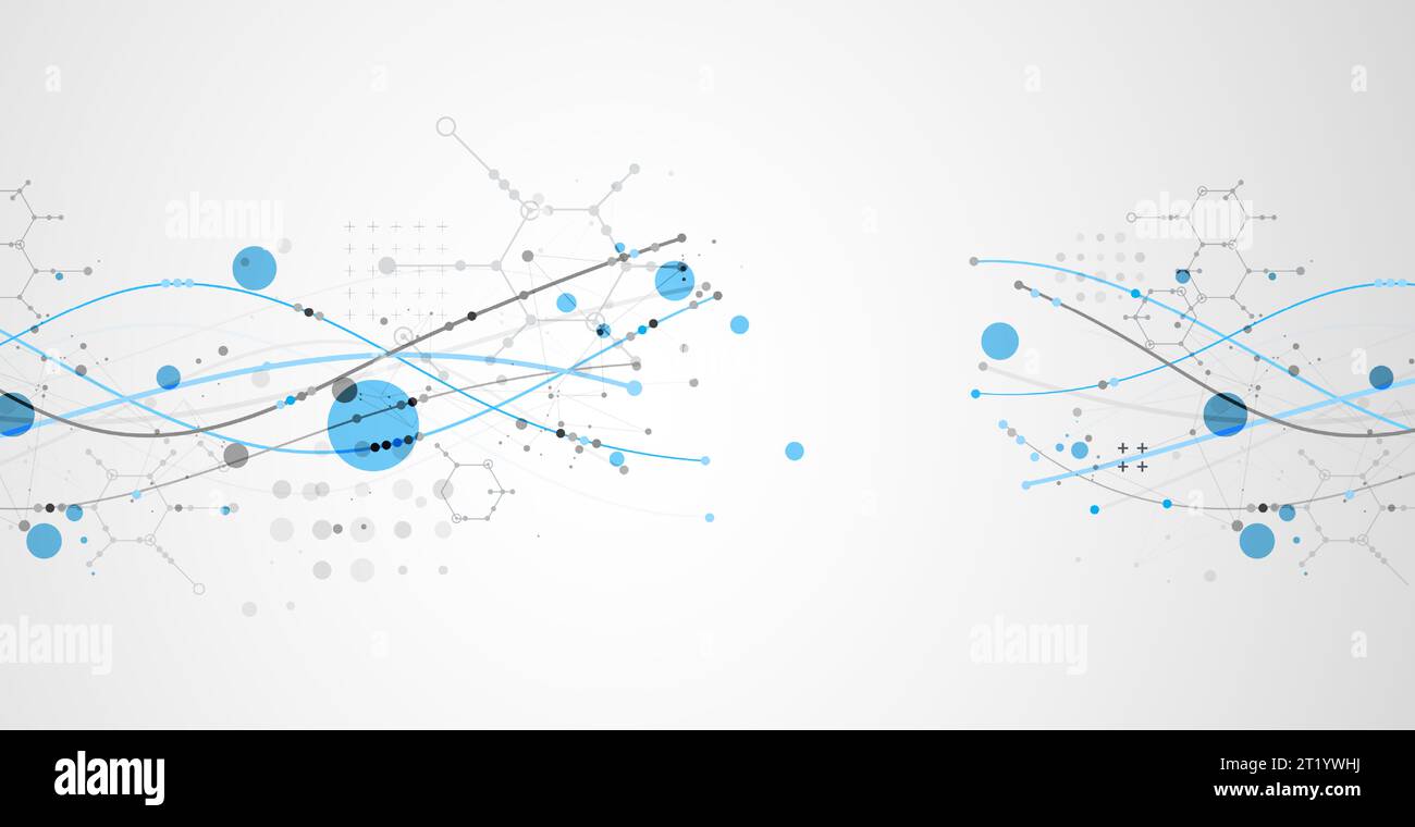 Science template. Background with lines of different colors with ...