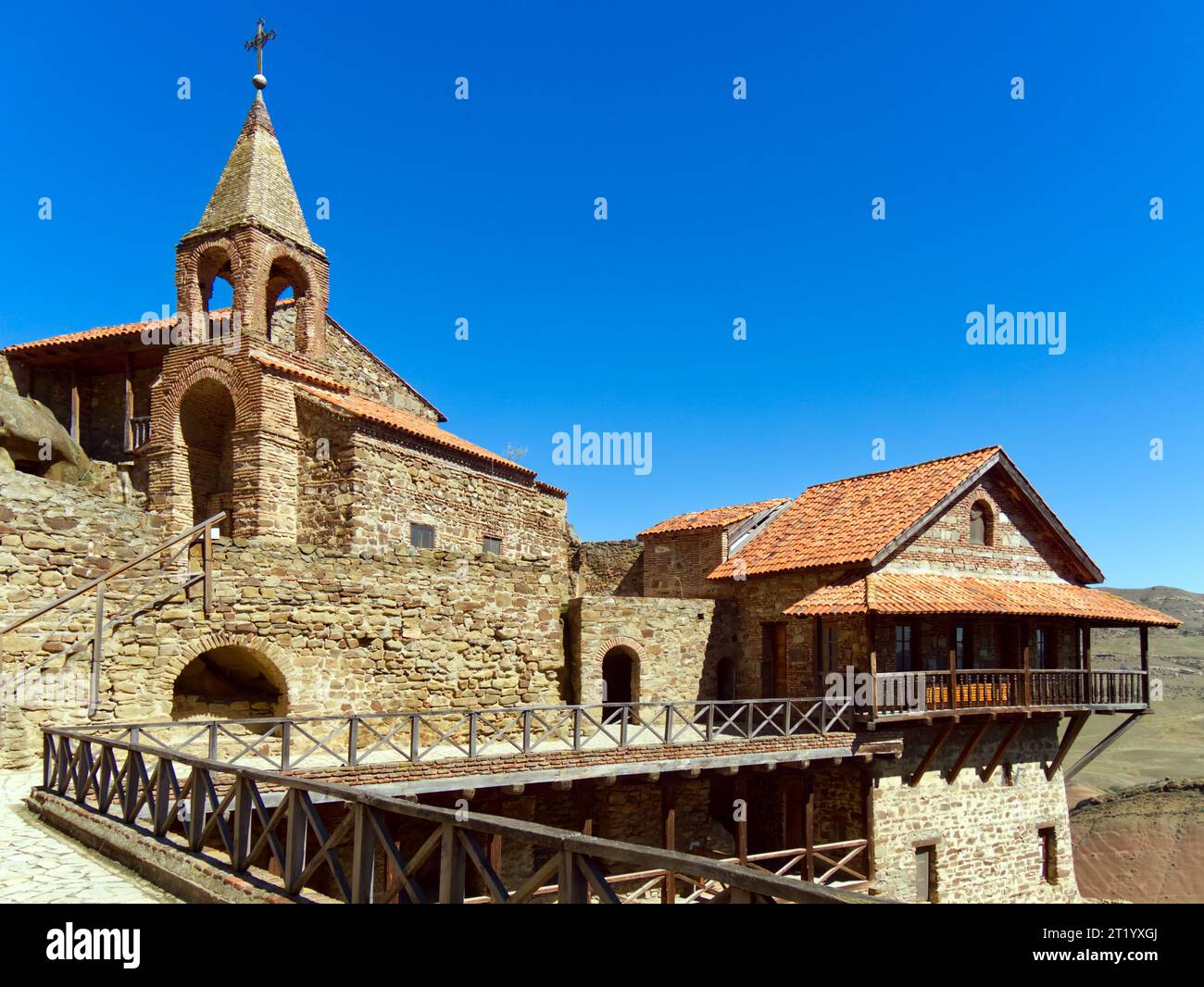 David Gareji Monastery the oldest christian orthodox monastery in Georgia Stock Photo