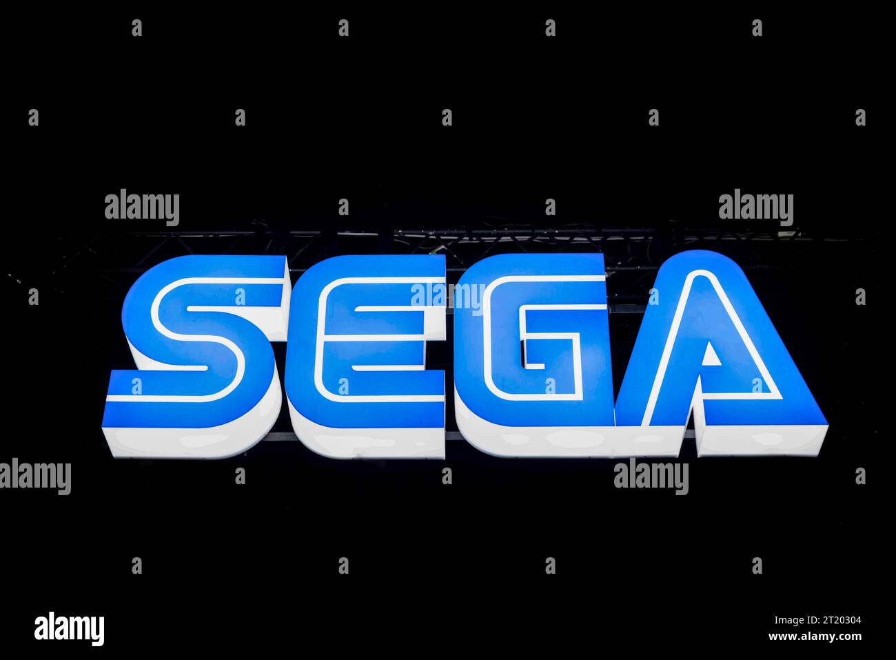 Video game maker SEGA exhibition booth at the Tokyo Game Show 2023 in