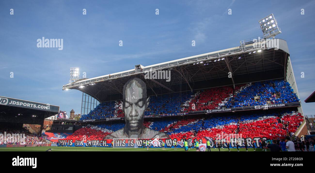 Club Brugge ultras in away stand during Lens-Lille crowd trouble