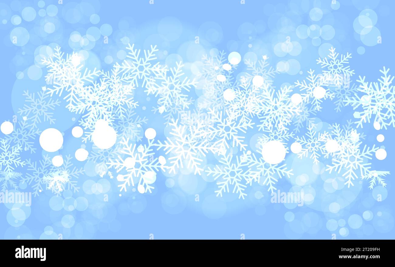 Winter pattern of snowflakes. Background christmas, snow design, vector ...