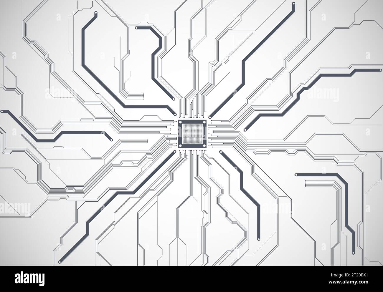 CPU concept. Circuit board. Technology background Stock Vector Image ...