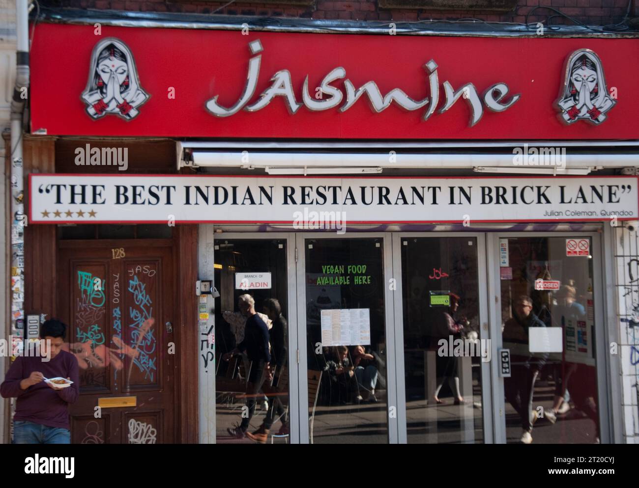Jasmine, Indian Restaurant, Brick Lane, London, UK Stock Photo Alamy
