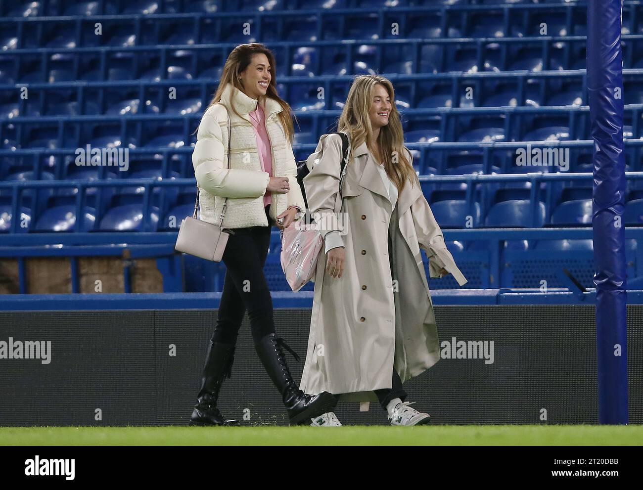 Izabel Kovacic & Spanish Model model Andrea Martinez partner of Kepa Arrizabalaga of Chelsea. - Chelsea v Everton, Premier League, Stamford Bridge Stadium, London, UK - 18th March 2023. Editorial Use Only - DataCo restrictions apply Stock Photo