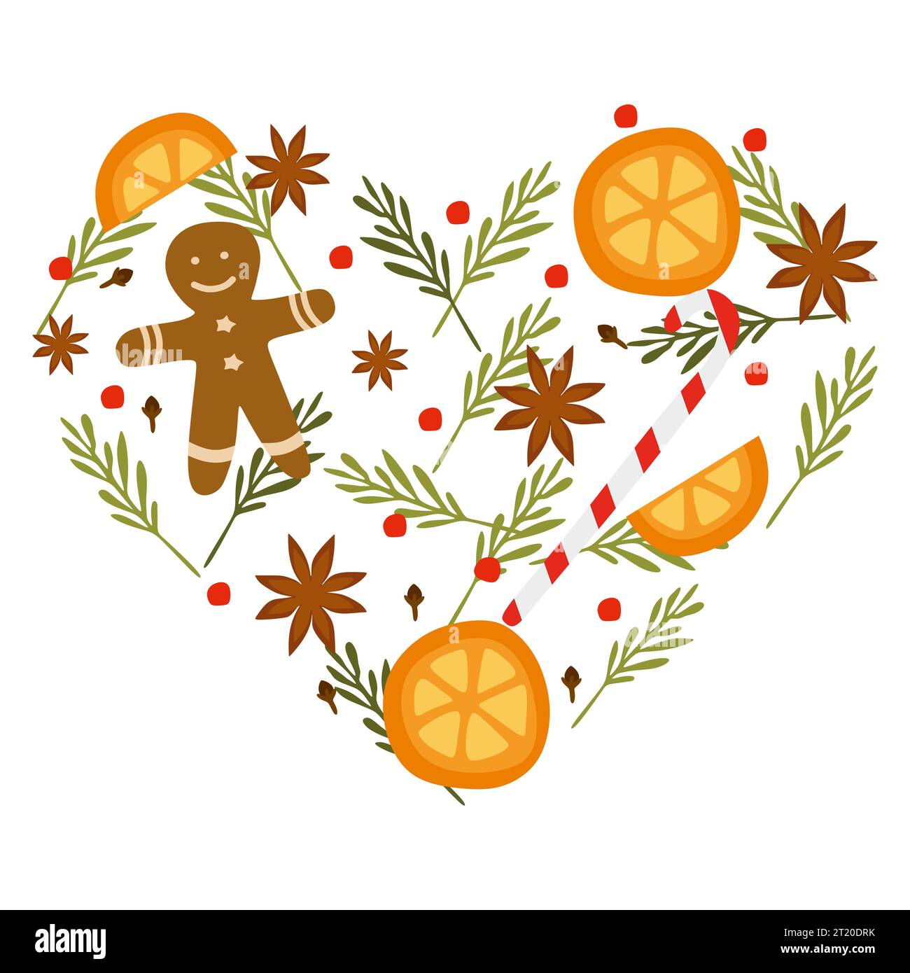 Realistic mulled wine glass orange anise Vector Image