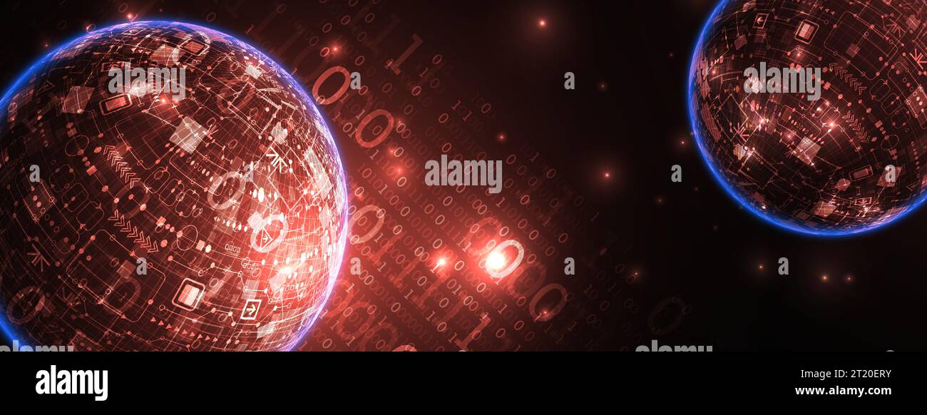 Sphere theme vector illustration. Digital technology background Stock ...