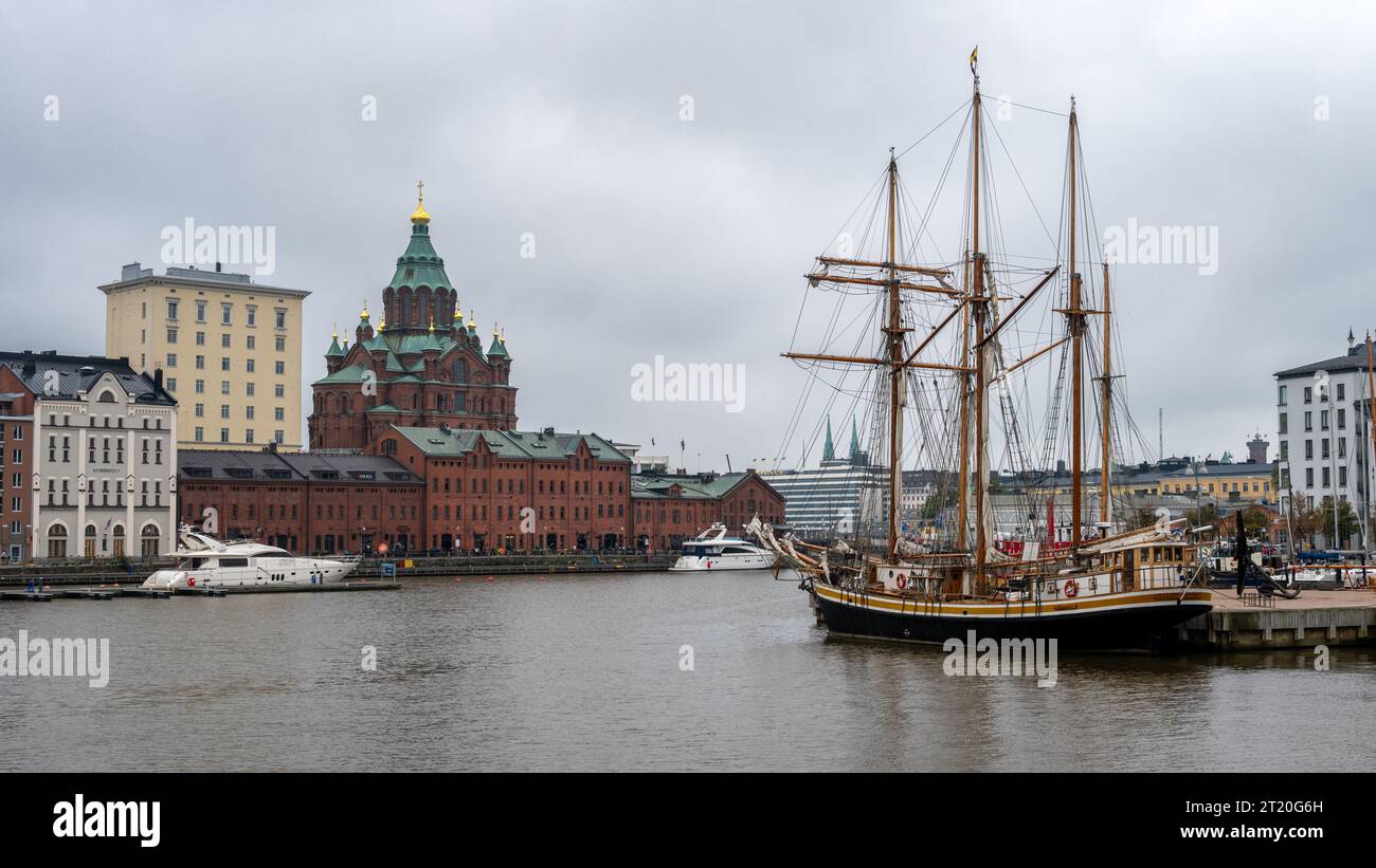 Helsinki Harbour View Stock Photo