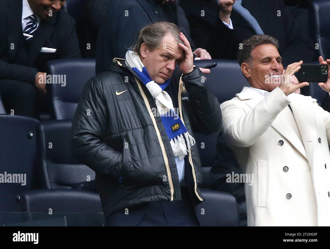 Todd Boehly Owner of Chelsea looks disappointed & dejected. - Tottenham ...