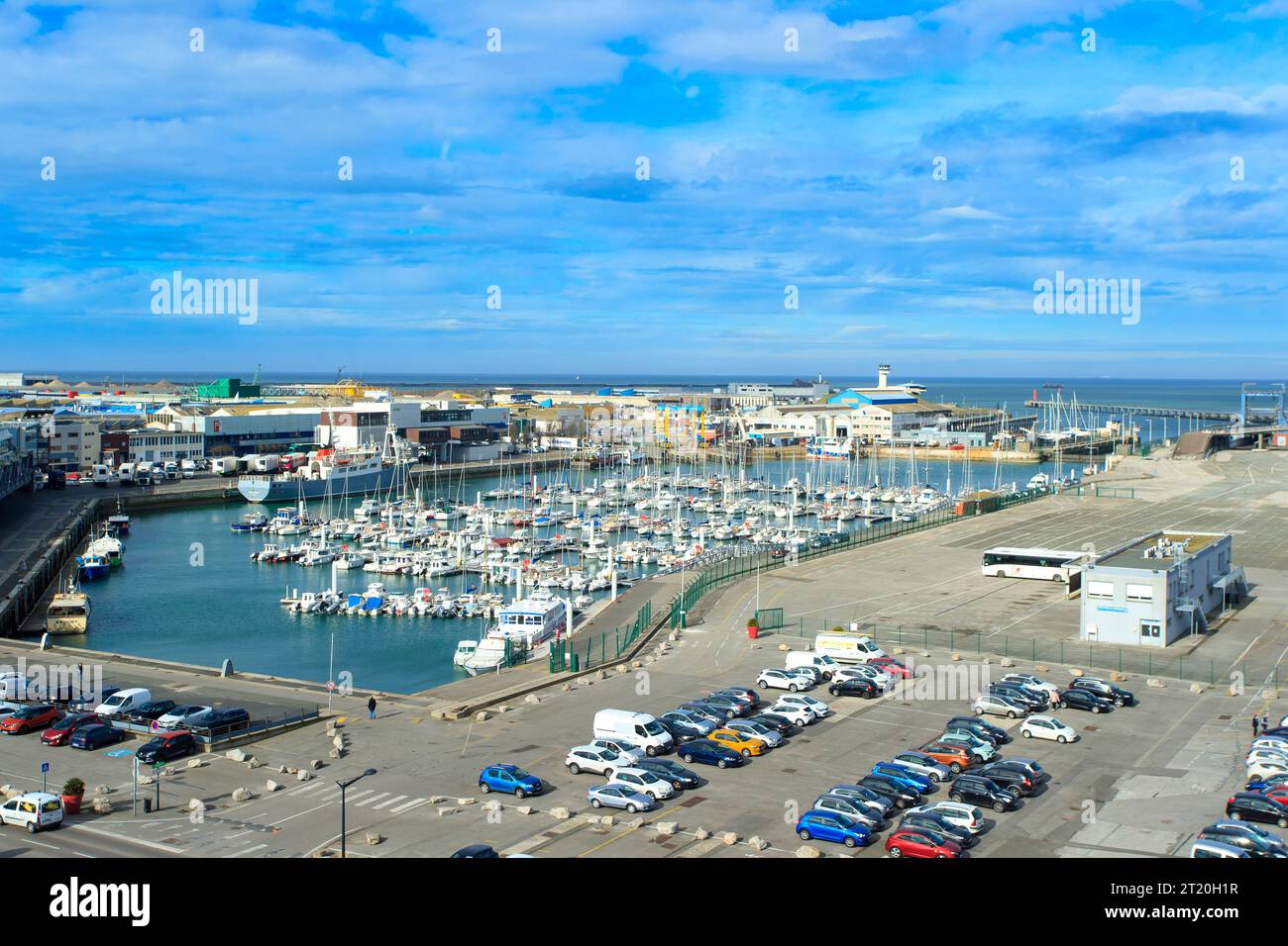 Boulogne-sur-Mer (northern France): fishing retention pond “bassin Napoleon” Stock Photo