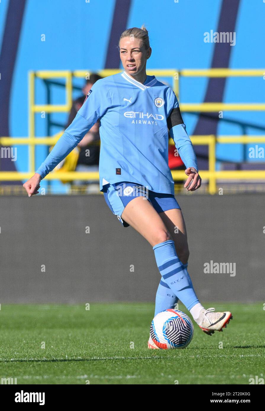 Joie Stadium, Sportcity, Manchester, England. 15th October 2023. Alanna Kennedy 33 of