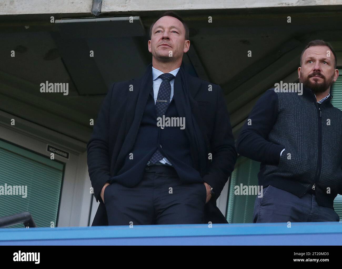 John Terry of Chelsea watches on from the stands. - Chelsea v Crystal ...