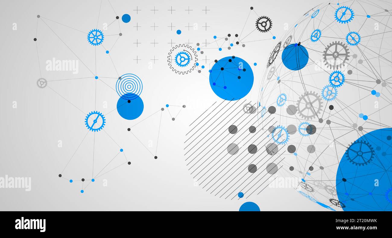 Abstract technology sphere background. Global network consept Stock ...