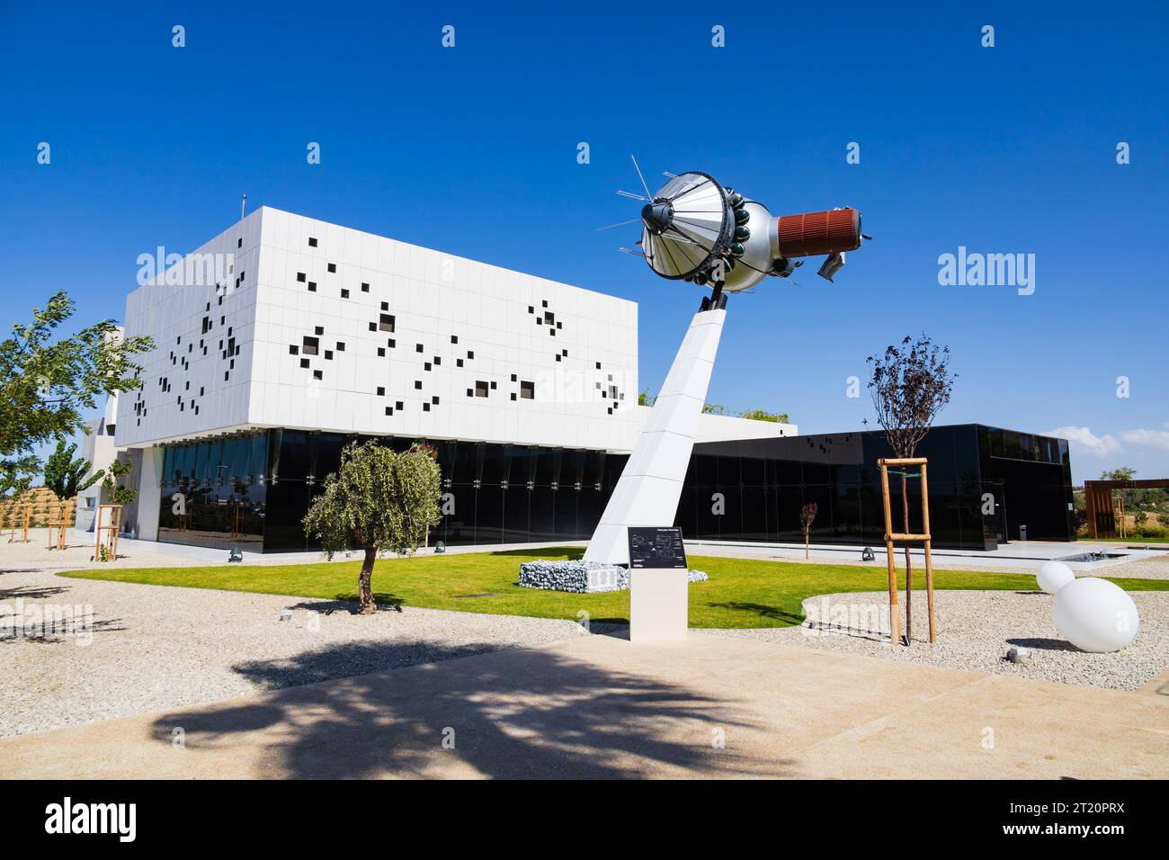 The Cyprus Planetarium in the grounds of the Holy Metropolis of Tamason and Oreinis, Episkopeio, Nicosia, Cyprus Stock Photo