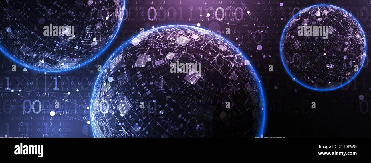 Sphere theme vector illustration. Digital technology background Stock ...