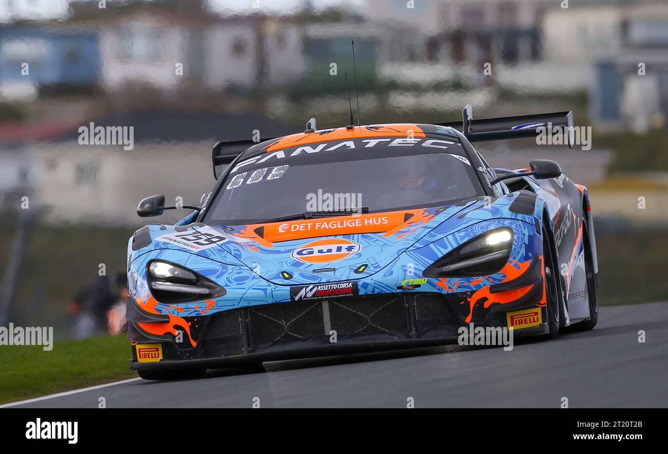 # 159, Zandvoort, NL Sunday 15th of OCTOBRE 2023: Benjamin Goethe, Nicolai Kjaergaard, Team GARAGE 59, MCLAREN 720 S GT3 car, PRO, during the Races of the Zandvoort Sprint Cup race on Octobre 15th. The Team GARAGE 59 races in the PRO class in the Fanatec GT World Challenge Europe powered by AWS event on the Zandvoort circuit, fee liable image, Photo copyright © ATP Geert FRANQUET (FRANQUET Geert  / ATP / SPP) Stock Photo