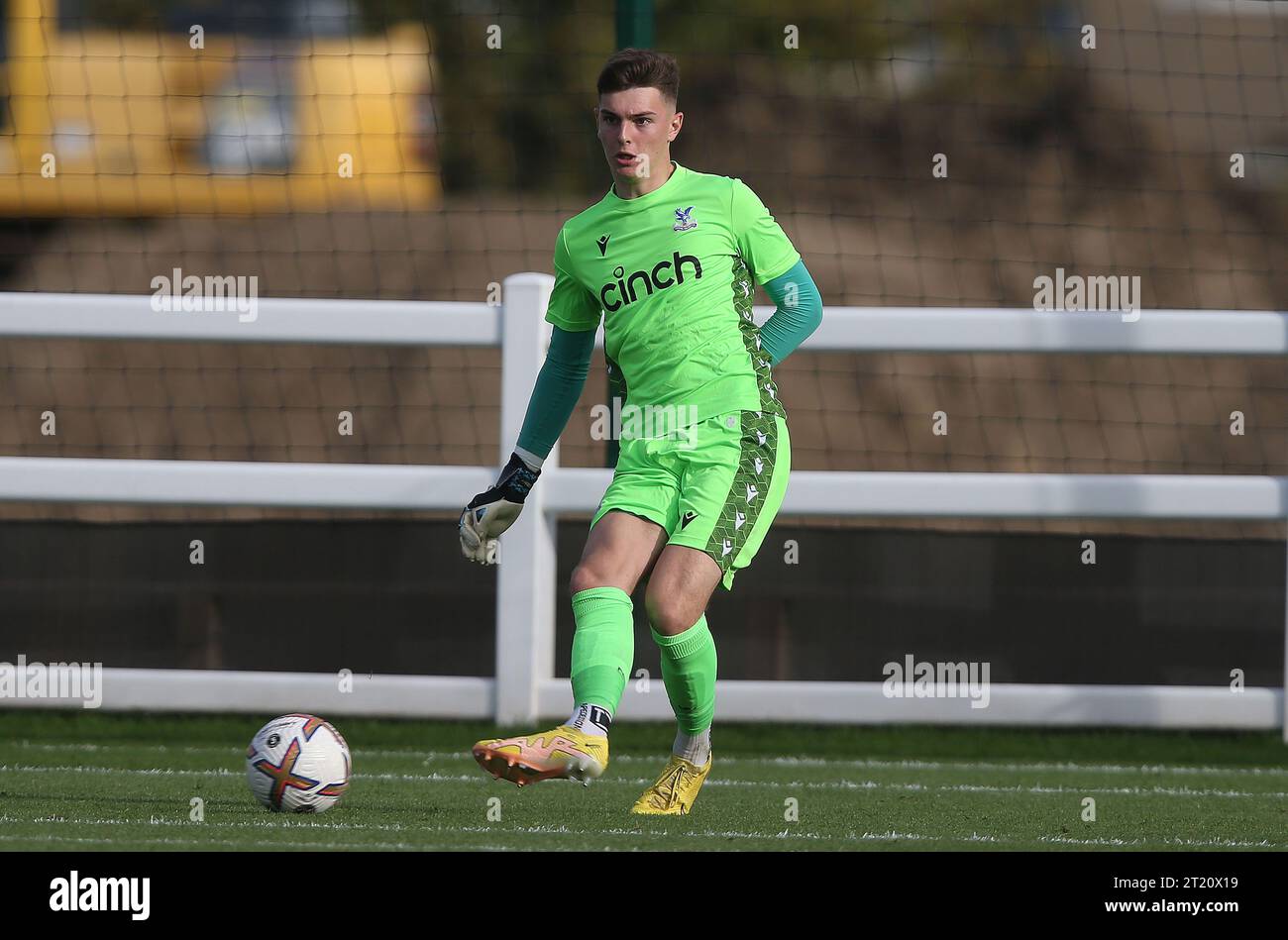 Jackson Izquierdo of Crystal Palace U18. - Crystal Palace U18 v Fulham U18, U18 Premier League South, Crystal Palace Academy, London. - 29th October 2022. Editorial Use Only - DataCo Restrictions Apply. Stock Photo