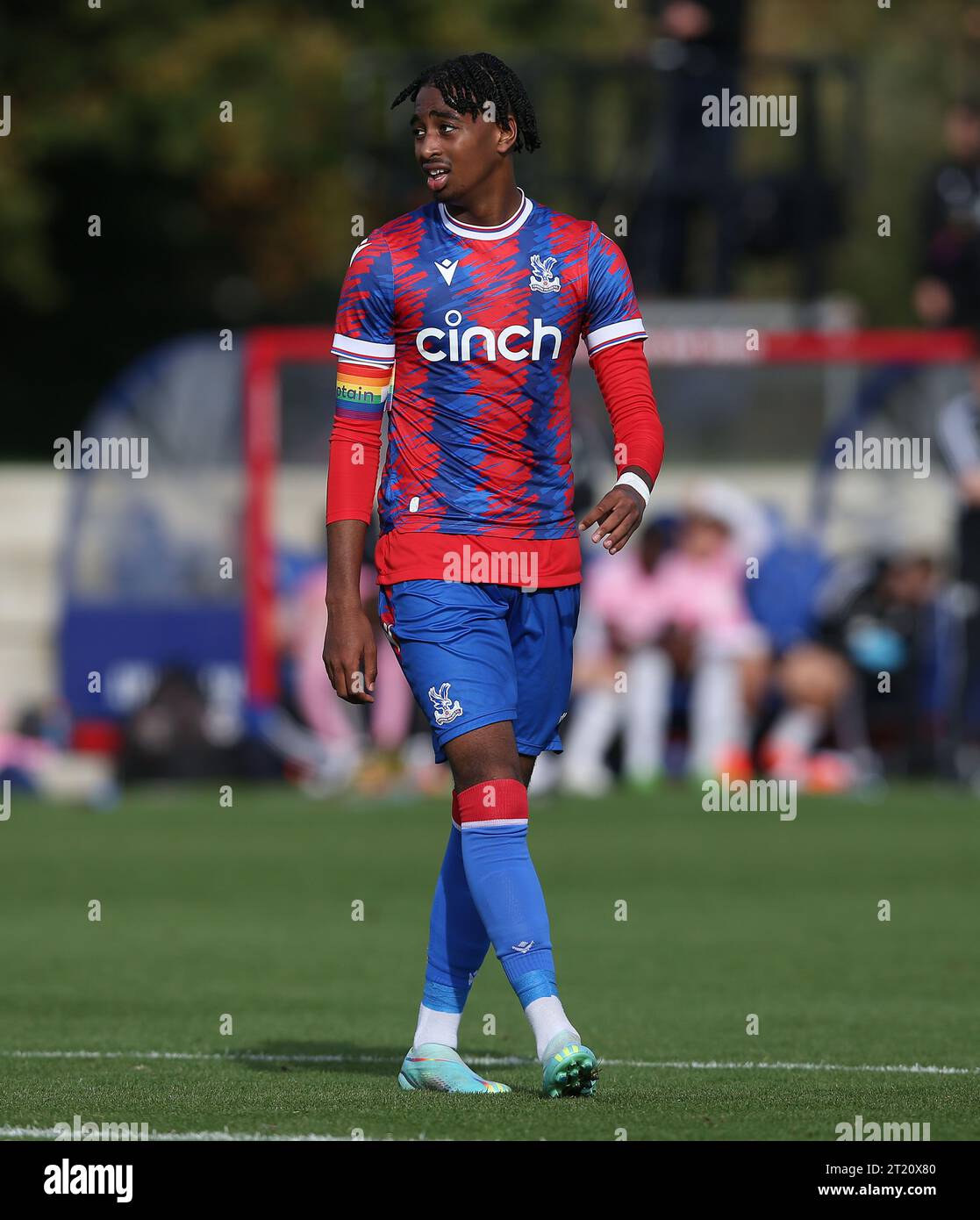 Adler Nascimento of Crystal Palace U18. - Crystal Palace U18 v Fulham U18, U18 Premier League South, Crystal Palace Academy, London. - 29th October 2022. Editorial Use Only - DataCo Restrictions Apply. Stock Photo