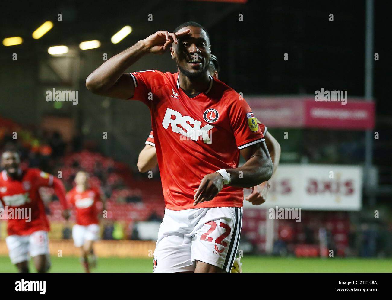 GOAL 31, Chuks Aneke of Charlton Athletic goal celebration. Charlton