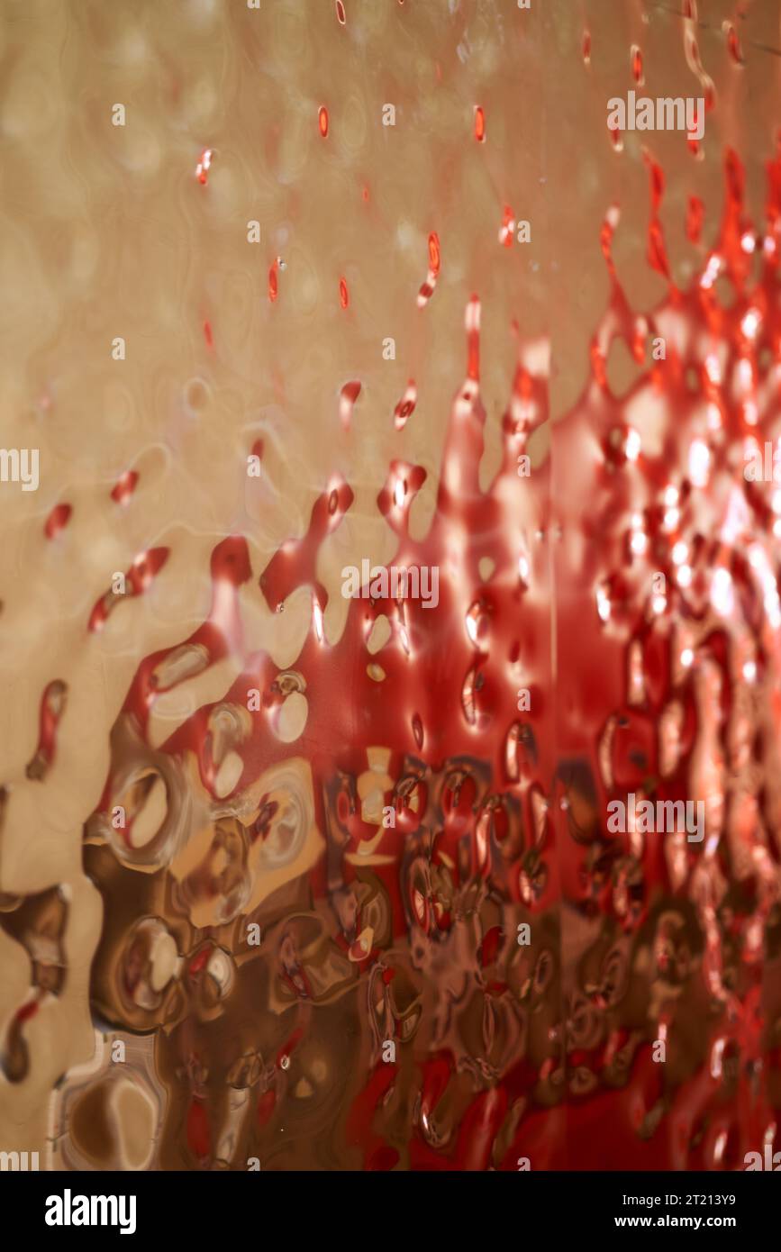 A closeup of a clear glass texture Stock Photo