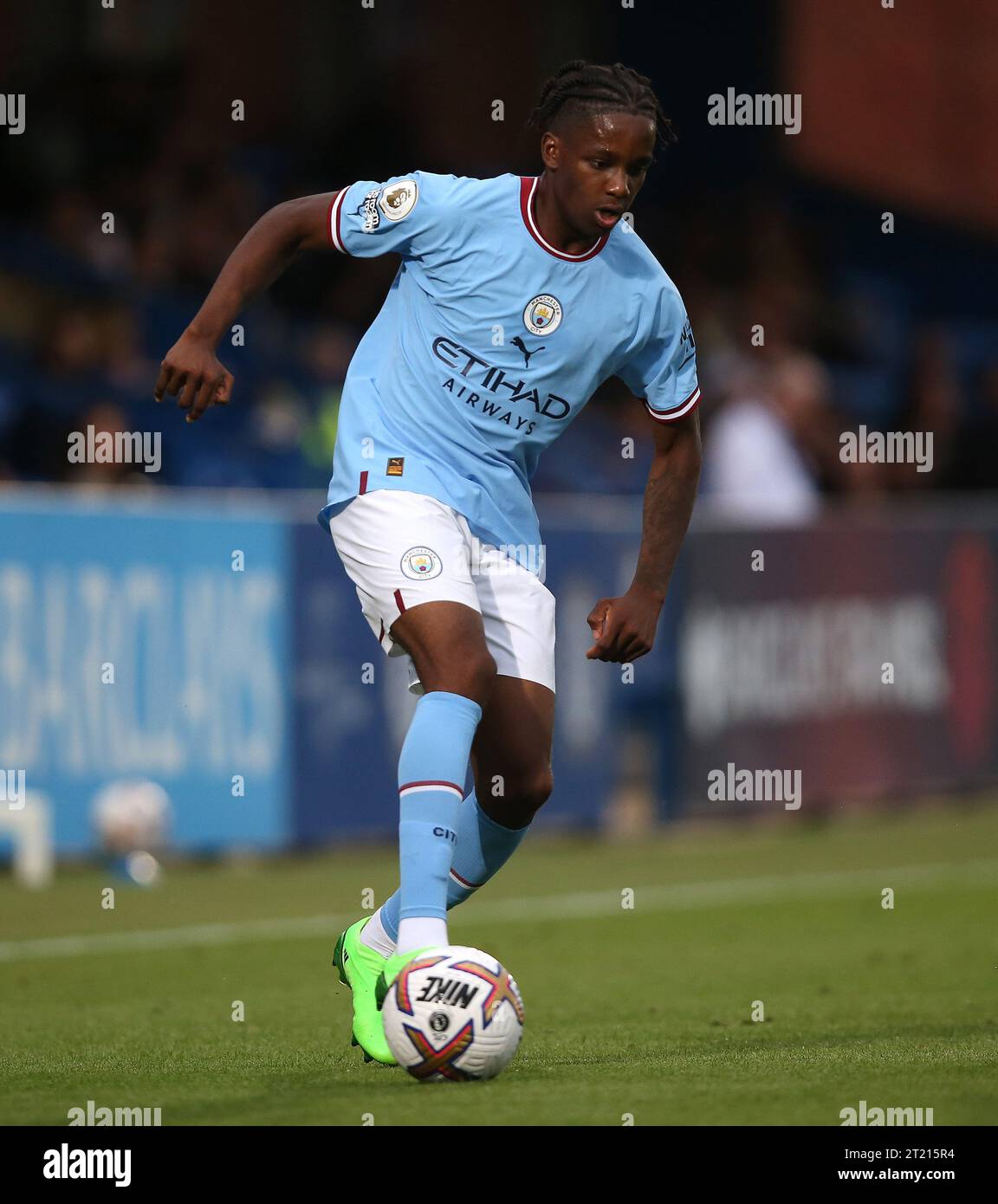 Adedire Mebude of Manchester City U21. - Chelsea U21 v Manchester City 